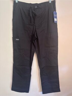 Cherokee Men's Black Cargo Scrub Pants Size M Hospital Medical Healthcare Career